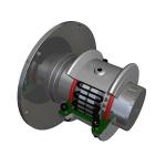 Bibby Serpentine Spring Taper Grid Coupling Standard With Brake Disc JSP Coupling for sale