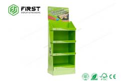 China POP Customized Recyclable Corrugated Floor Cardboard Shelf Display Stand supplier