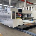 PLC Control Two Colors Flexo Printer Slotter Die Cutter With Stacker Machine for sale