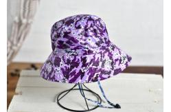 China Camouflage Printing Custom Personalized Hats Nylon Fabric Flat Top Curved Brim supplier