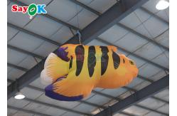 China Big Oxford LED Inflatable Flying Fish For Amusement Parks supplier