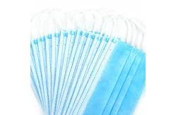 China Disposable Blue Earloop Face Mask Hospital Respirator Mask Antibacterial Dustproof supplier