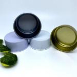 Round Small Size Tinplate Container For Weed Packaging With Lids for sale