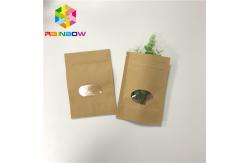 China k Stand Up Customized Paper Bags Round Window Reusable For Snack Packaging supplier