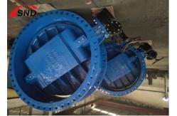 China DN2000 Large Diameter Flange Butterfly Valve - Ductile Iron Material for Industrial Use supplier