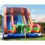 0.55mm PVC Tarpaulin Inflatable Bounce House Slide for sale