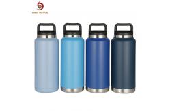China 36oz Black Vacuum Insulated Growlers With Grip Handle supplier