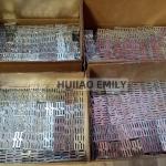 50mmx38mm Acoustical panel insulation impaling clips with 8 pins
