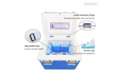 China Custom Logo Vaccine Carrier Cooler Box Portable Medical Ice Box supplier