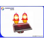Low Intensity Solar Powered Warning Ligh FAA L810 High Chimney Flying Safety Red Lamp for sale
