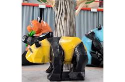 China Lifelike Panda Model Customization Unique Shape For Theme Park supplier