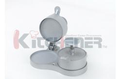 China 4.5 Inch Diameter Metal Burger Press Dual Patties For Breakfast Sandwich supplier