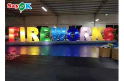 China Event 2m Inflatable Lighting Decoration Led Alphabet Letter supplier