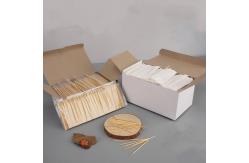 China OEM 1000 Pcs Thin Bamboo Bulk Toothpicks Individually Paper Wrapped Of White Box supplier