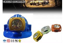 China IP68 3.1Ah Rechargeable LED Headlamp With OLED Display 6000 Lux Brightness supplier