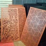 Polished Rustic Red Corten Perforated Panels 2mm