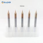 0.2-0.9mm Micro End Mills 30° Helix Angle For Steel Brass Milling for sale