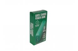 China Supermarket CDR Packing Paper Box , Green Electronics Power Bank Packaging Box supplier