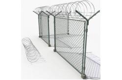 China High 1.8m 30m Roll Airport Security Fencing Europe Green Pvc Coated supplier