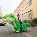 Simulation Animatronic Dinosaur Ride , Walking Remote Control Dinosaur for sale