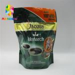 Stand Up Aluminum Foil Zipper Coffee Bags Smell Proof Food Grade for sale