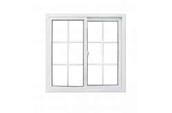 China Single Sliding With Mosquito Net Tempered Glass Upvc Plastic Horizontal Modern Window supplier