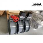 12 Inch Worm Gear Manual Butterfly Valve With Flange Connection And Soft Sealing for sale