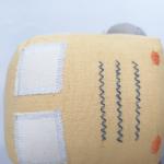 Customized PP Cotton Stuffed Toys Plush Little Yellow Car Polyester Fabric