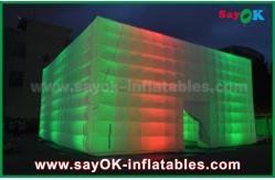 China Tent Inflatable Party/Camping Transparent Inflatable Square Tent With Led Lighting supplier