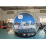 3m Inflatable Christmas Background Wall Snow Globe Human Snow Globe Photo Booth With Inflatable Bottom for sale