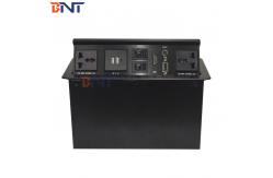 China Professional Hydraulic Pop Up Socket With Double USB Charger Interfaces supplier