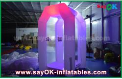 China Inflatable Game Custom White Commercial Inflatable Money Booth Led Lighting Inflatable Party Tent supplier