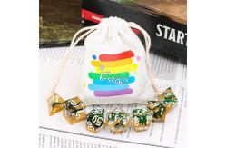 China Resin Unique RPG Dice Set Polyhedral Handcraft For Tabletop Gaming supplier
