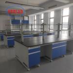 China Black C-shared Handle Chemistry Lab Bench Solutions with Yellow Insertion Aluminum Alloy Handle manufacturer