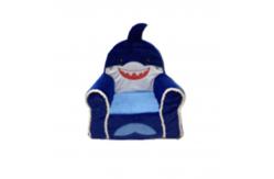 China 1.57FT 0.48M Decorative Stuffed Animals Plush Shark Chair Hypoallergenic supplier