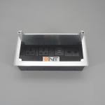 Rectangular Metal Brush Grommet Flip Up Power Outlet for sale