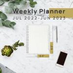 Weekly Planner 2023-2023 PVC Transparent Cover Customization Available
