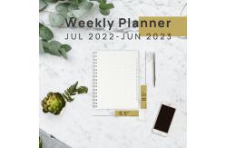 China Weekly Planner 2023-2023 PVC Transparent Cover Customization Available supplier