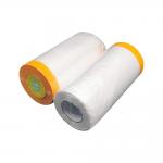 Orange Transparent Car Body Masking Film Car Paint 25m With Crepe Paper for sale