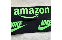 China Glossy Printed Elastic Band Silicone Logo 6cm 3cm 4.5cm High Elasticity supplier
