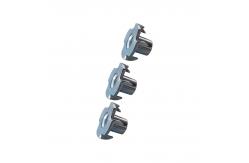 China ZP YZ Black / Gray Phosphated Plated Steel T Nuts With 4 Prongs supplier