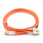 1M 3M 5M 10M Duplex Fiber Jumper Multi Mode Patch Cord LC To SC Upc for sale