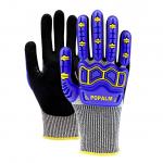 Premium TPR Guard Impact Safety Protection Gloves 13 Gauge 4X43CP  Industrial Touchscreen Gloves With Reinfoeced Thumb for sale