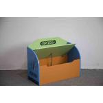 W60CM Crayon Pattern MDF Wooden Kids Toy Chest