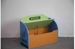 China W60CM Crayon Pattern MDF Wooden Kids Toy Chest supplier