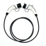 TUV Type 1 To Type 2 16A TPU EV Charger Cable White Cladding for sale