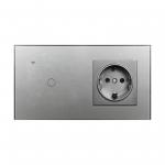 Smart Touch Switch Socket Combination Voice Control On Off Outlet Switch With Timing