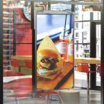 55 Inch Double Sided Digital Signage Screens Window Sunlight 1920x1080 for sale