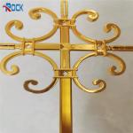Shine Surface Gold 5*8mm Windows Georgian Bar Decorative Flowers for sale