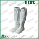 PU Anti-static Boot White Stripe Antistatic Cloth Shoes Work ESD Cleanroom Boots for sale